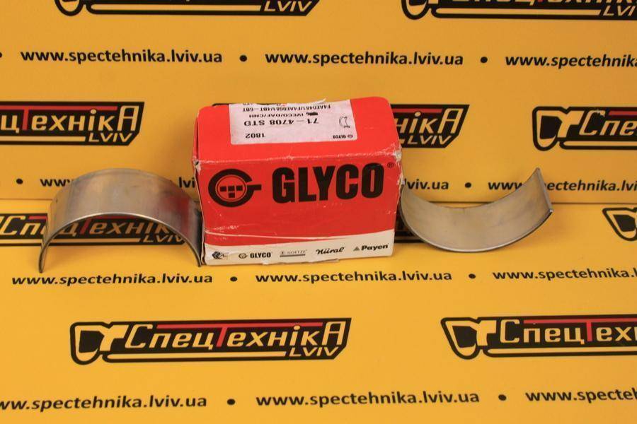 Шатунний вкладиш Cummins 4ВТ/6ВТ STD (4893693)  - Glyco (71-4708 714708)