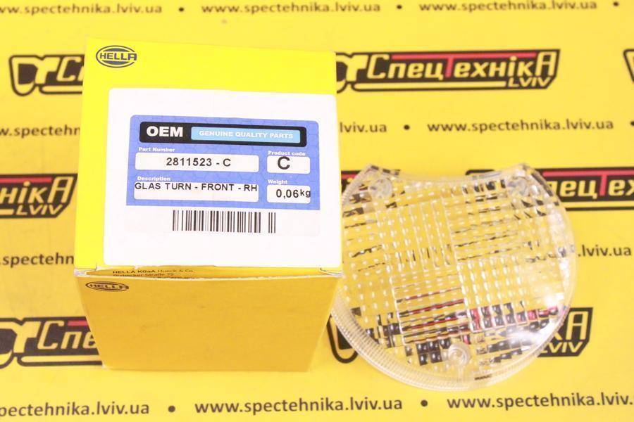 Стекло фары перед CAT M313 - RH (281-1523) - OEM