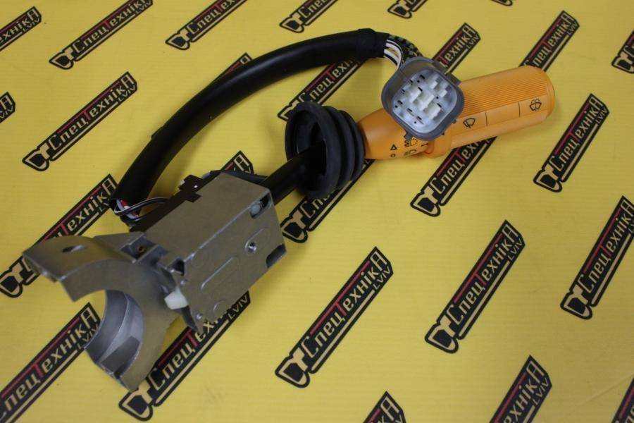 Подрулевой переключатель поворотов/щетки JCB 3CX 4CX до 2001 желтый (701/70001)