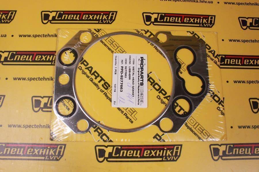 Прокладка ГБЦ Liebherr D904/D906 D914/D916 D924/D26 металева (9277663)