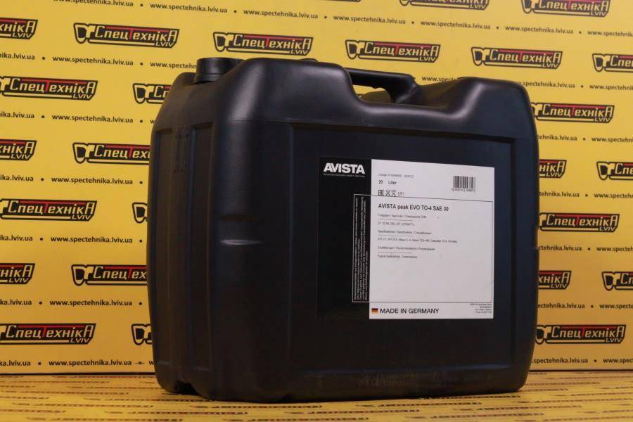 Трансмисионное масло AVISTA peak EVO TO-4 SAE 30 - 20л.