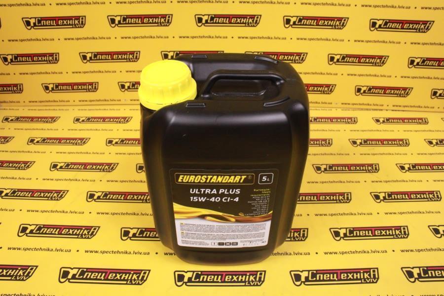 Моторное масло Eurostandart ULTRA PLUS 15W-40 CІ-4 - 5л.