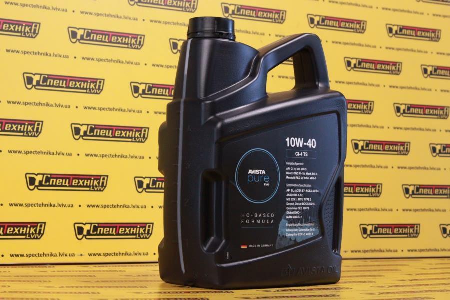 Моторное масло AVISTA pure EVO CI-4 TS SAE 10W-40 - 5л.
